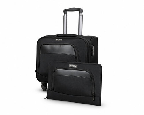 Set JOB THESÈ: trolley business porta PC con cartella portadocumenti coordinata